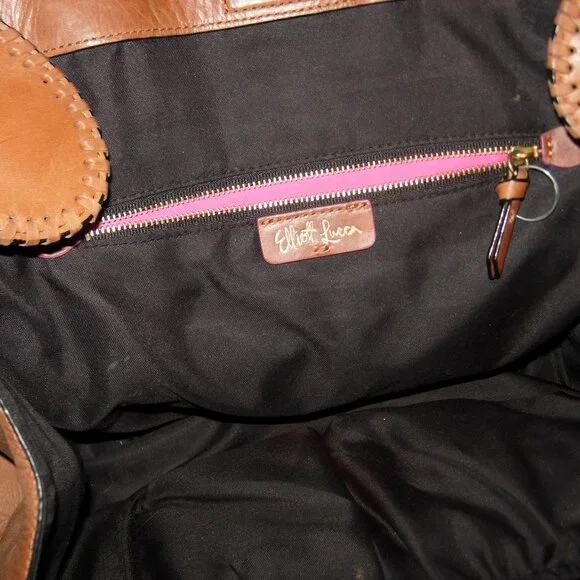 Elliot Lucca Tan “Gisele” Leather Shoulder Bag - Picture 9 of 14